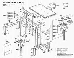 Bosch Workbench WB 100 spare parts