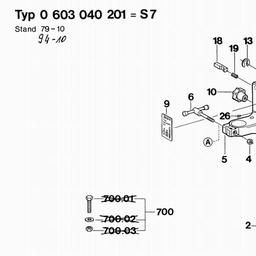 Bosch Drill Stand S 7 spare parts
