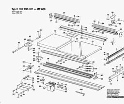 Bosch Saw Table MT 600 spare parts