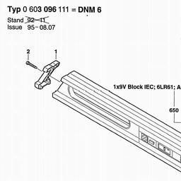 Bosch Inclinometer DNM 6 spare parts