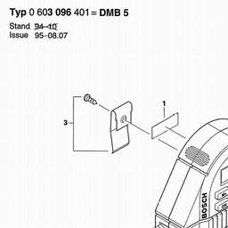Bosch Tape Measure DMB 5 spare parts