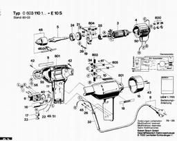 Bosch Drill E 10 S spare parts