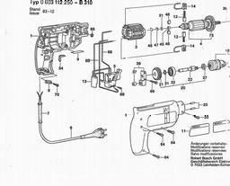 Bosch Drill B 310 spare parts