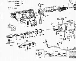 Bosch Percussion Drill CSB 450-2 spare parts
