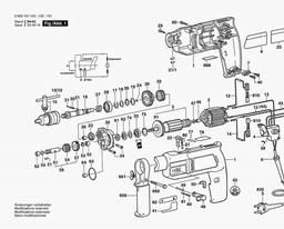 Bosch Percussion Drill CSB 460-2 spare parts