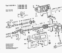Bosch Percussion Drill CSB 520-2E spare parts