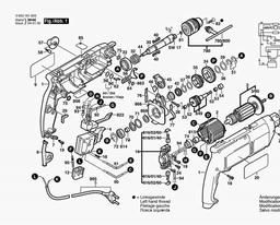 Bosch Percussion Drill CSB 650-2 RE spare parts