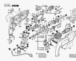 Bosch Percussion Drill CSB 650-2 RP spare parts