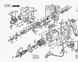 Bosch Percussion Drill CSB 850-2 RET spare parts