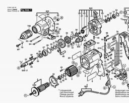 Bosch Percussion Drill SBLR 8500 F spare parts
