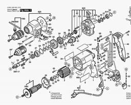 Bosch Percussion Drill CSB 800-2 RE spare parts