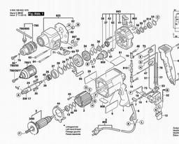 Bosch Percussion Drill CSB 700-2 RE spare parts