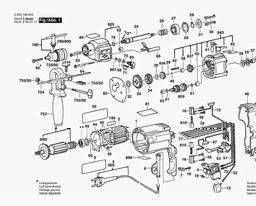 Bosch Percussion Drill CSB 680-2 RE spare parts