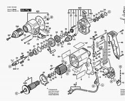 Bosch Percussion Drill CSB 850-2 RCE spare parts