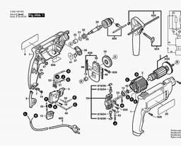 Bosch Combi 2-sp.impact Drill-e PSB 550 spare parts