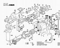 Bosch Percussion Drill PSB 1000-2 RE spare parts