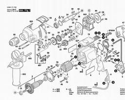 Bosch Percussion Drill PSB 1200-2 RPE spare parts