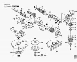 Bosch Universal Angle Grinder PWS 18 - 180 spare parts