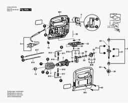 Bosch Combi Jigsaw Perfect CALADORA MAGNUM spare parts