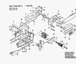 Bosch Chain Saw PKE 35 spare parts