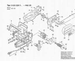 Bosch Diy Chain Saw PKE 25 spare parts