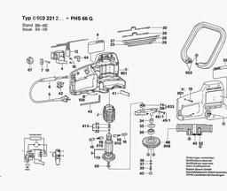 Bosch Hedge Trimmer PHS 66 G spare parts