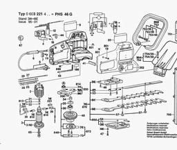 Bosch Hedge Trimmer 3221 spare parts