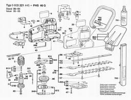 Bosch Hedge Trimmer PHS 46 G spare parts