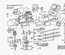Bosch Hedge Trimmer PHS 66 G spare parts