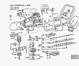 Bosch Hedge Trimmer PHS 66 G spare parts
