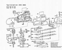 Bosch Hedge Trimmer EHC 3000 spare parts