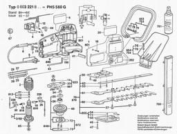Bosch Hedge Trimmer PHS 560 G spare parts