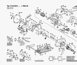 Bosch Circular Saw PKS 54 spare parts