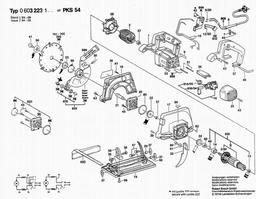 Bosch Circular Saw PKS 54 spare parts