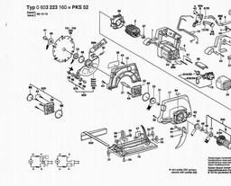 Bosch Circular Hand Saw PKS 52 spare parts
