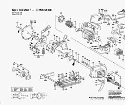 Bosch Circular Saw PKS 54 CE spare parts