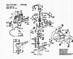 Bosch General Purpose Saw PFZ 550 spare parts