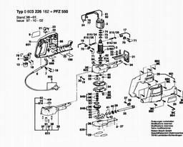 Bosch General Purpose Saw PFZ 550 spare parts
