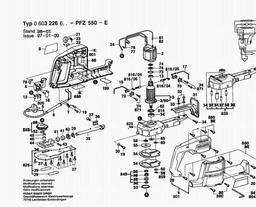 Bosch General Purpose Saw PFZ 550 E spare parts