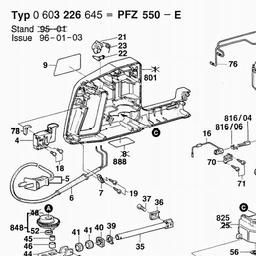 Bosch General Purpose Saw PFZ 550 E spare parts
