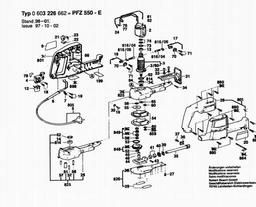 Bosch General Purpose Saw PFZ 550 E spare parts