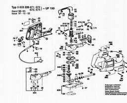Bosch General Purpose Saw UF 150 spare parts
