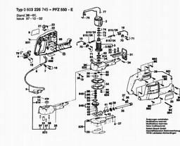 Bosch General Purpose Saw PFZ 550 E spare parts