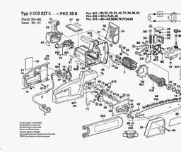Bosch Diy Chain Saw PKE 30 B spare parts