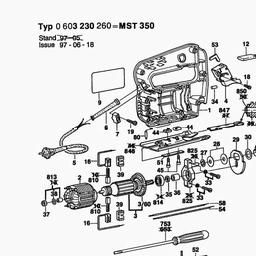 Bosch Jig Saw MST 350 spare parts