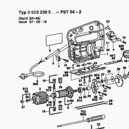 Bosch Jig Saw PST 54-2 spare parts