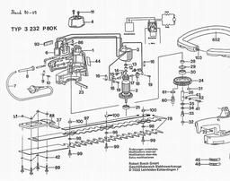 Bosch Hedge Trimmer P 80 / P 80 K spare parts