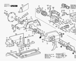 Bosch Circular Saw PKS 66 spare parts