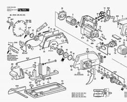 Bosch Circular Saw PKS 66 spare parts