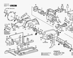 Bosch Circular Saw PKS 66 spare parts